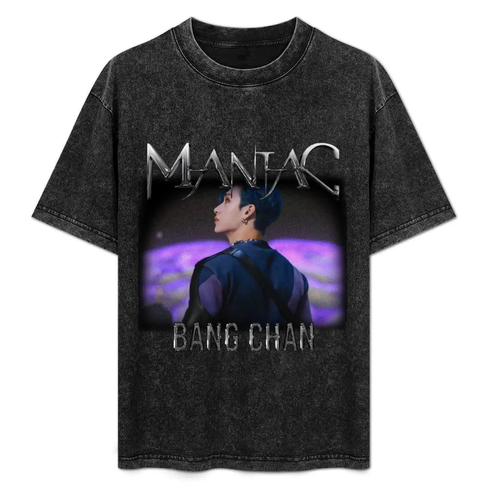 

maniac skz - bangchan version T-Shirt anime figures summer tops summer shirt kawaii clothes t shirts men