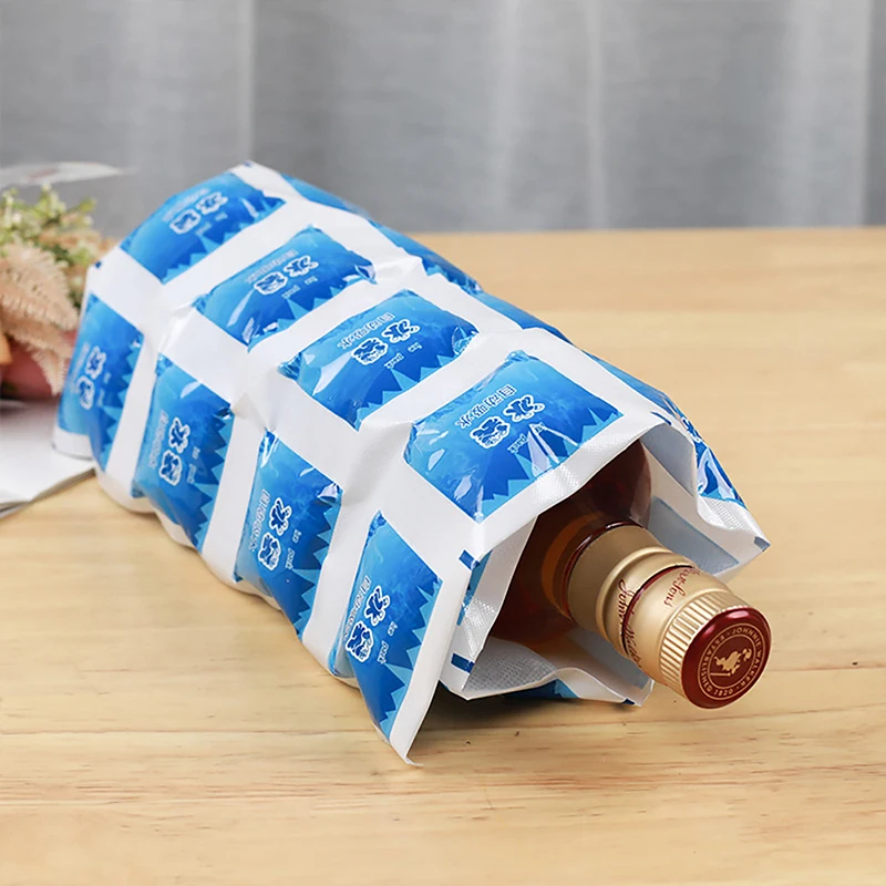 （NEW）Reusable Gel Ice Bag Automatic Water Absorption Insulated Ice Pack Pain Cold Compress Cooling Bag Food Keep Fresh Ice Pack