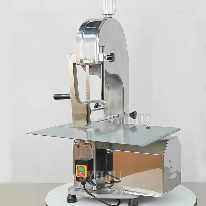 Industrial Automatic Electric Bone Saw Machine Bearing Stainless Steel Frozen Meat Cutter Large Desktop Meat Processing Sawing