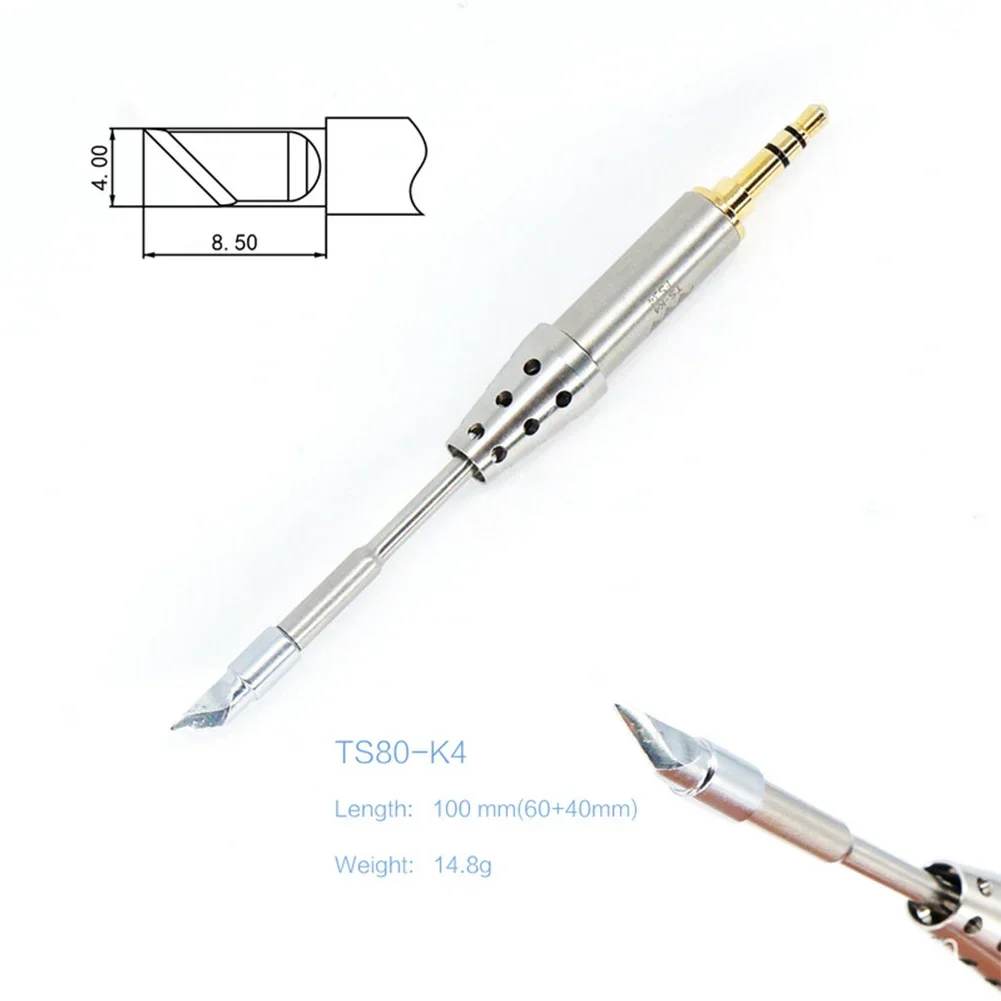 

Tip Tip, Soldering Iron Tip TS-K4 Tips 100mm / 3.9in 129x16mm Steel TS-B02 TS-BC02 TS-D25 TS-J02 New Practical