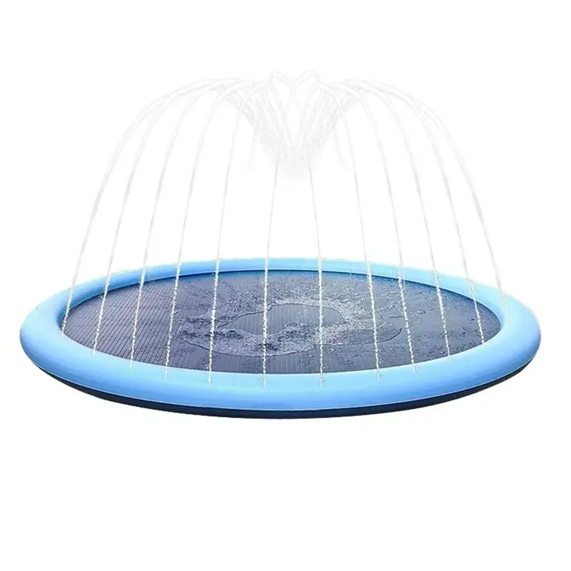 

100/150cm Kids Sprinkler Play Pad Outdoor Lawn Beach Swimming Pool Inflatable Water Spray Water Play Games Beach Mat