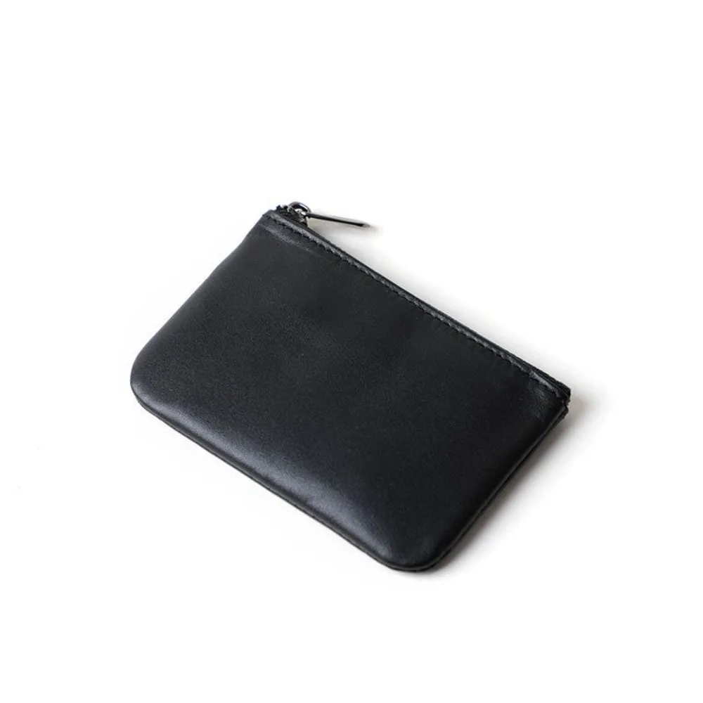 

Simple Ultra Soft Coin Purse Retro Waterproof Zipper Wallet Lightweight Lipstick Storage Bag Small Items Storage