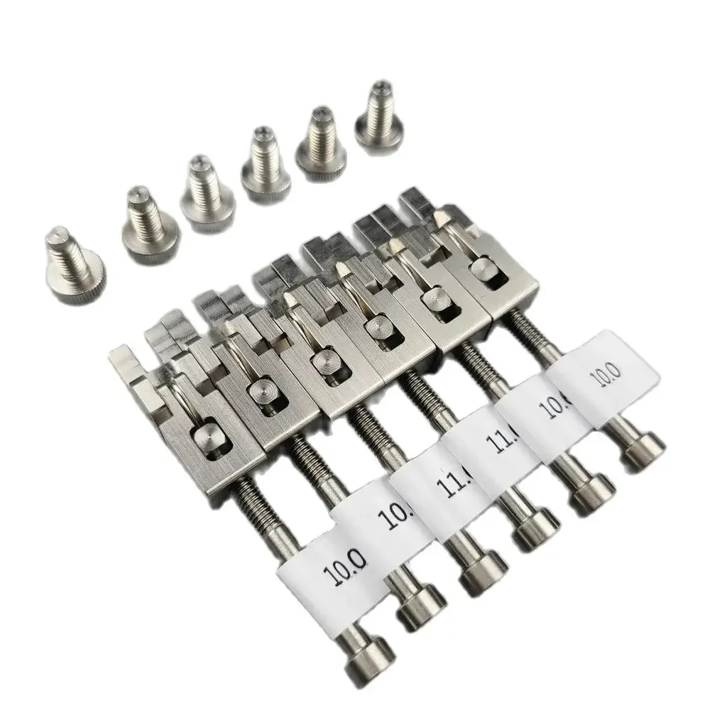 【Made in Japan】1 Set ( 6/7 PCS ) Electric Guitar Bridge Stainless Steel Saddle For FR  Tremolo System Bridge Saddles