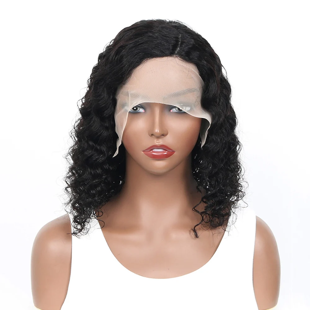 الجانب T جزء موجة عميقة Bob13x5x2 شعر مستعار دانتيل للنساء 13x4 HD الدانتيل الشفاف الجبهة قبل قطعها باروكة من شعر طبيعي مع عقدة ابيض