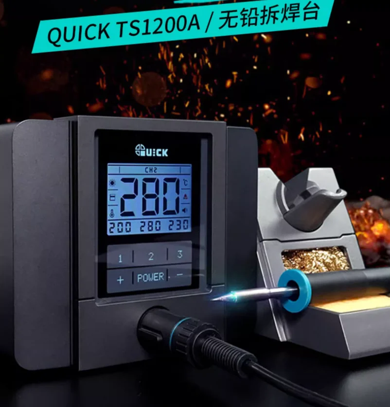 QUICK TSS02 Soldering Tips For QUICK TS1200/TS1200A/TS1200D Welding Station Handle Iron Replacement Tool Repair Accessories