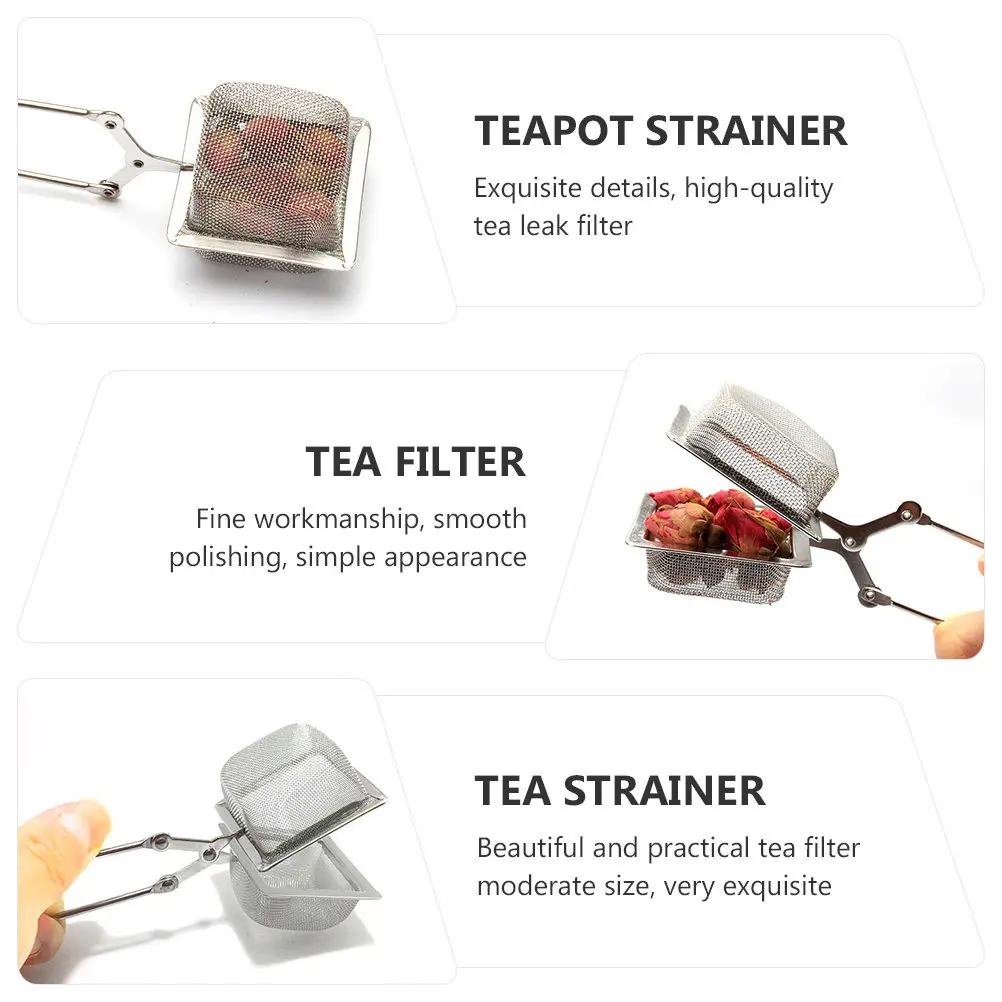 

4Pcs Stainless Steel Tea Filter Premium Fine Mesh Reusable Strainer for Teapot Cup Mug Eco Friendly Rust Resistant Smooth