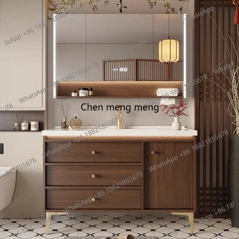 

Brown Luxury Bathroom Storage Cabinet Rustic Wood Luxury Bathroom Storage Cabinet Modern Wooden Meuble De Rangement Furniture