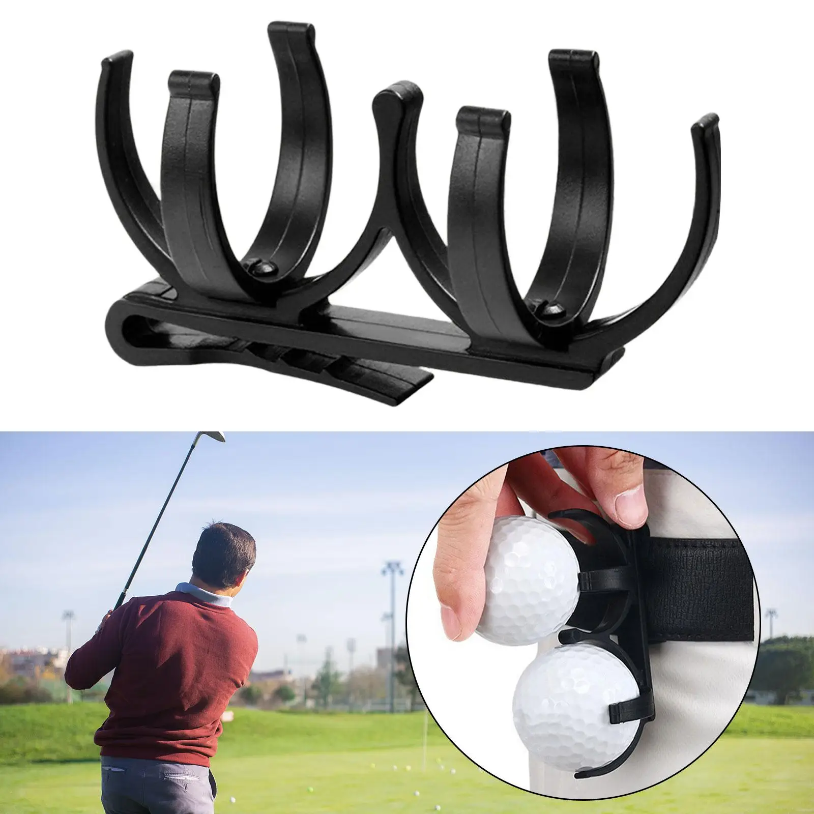 Golf Ball Holder Clip - Securely Carry Your Golf Balls on the Go