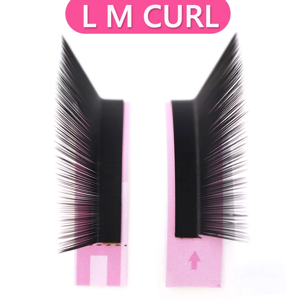 

AGUUD L+/LU(M)/C/D/L/DD/LC/LD Curl Eyelash Matte Black Cashmere Lash Extensions Volume Tray Individual Eyelash Velvet Silk Cilio