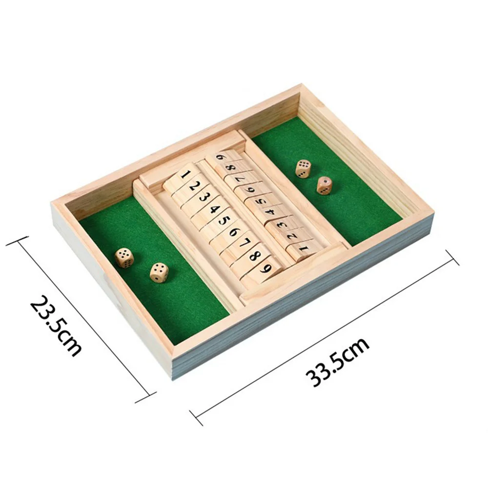 Double Number Flipping Game Wooden Board Game For Adults Kids