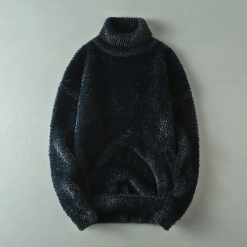 Sweaters men 2023 winter korean style mens warm sweater mens fashion sweaters turtleneck Men's wool pullovers male M-4XL