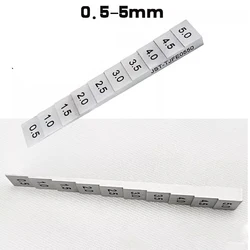 Metal ladder ruler 0.5-5mm step feeler gauge 1-10 elevator gap ruler ladder feeler gauge 1-10