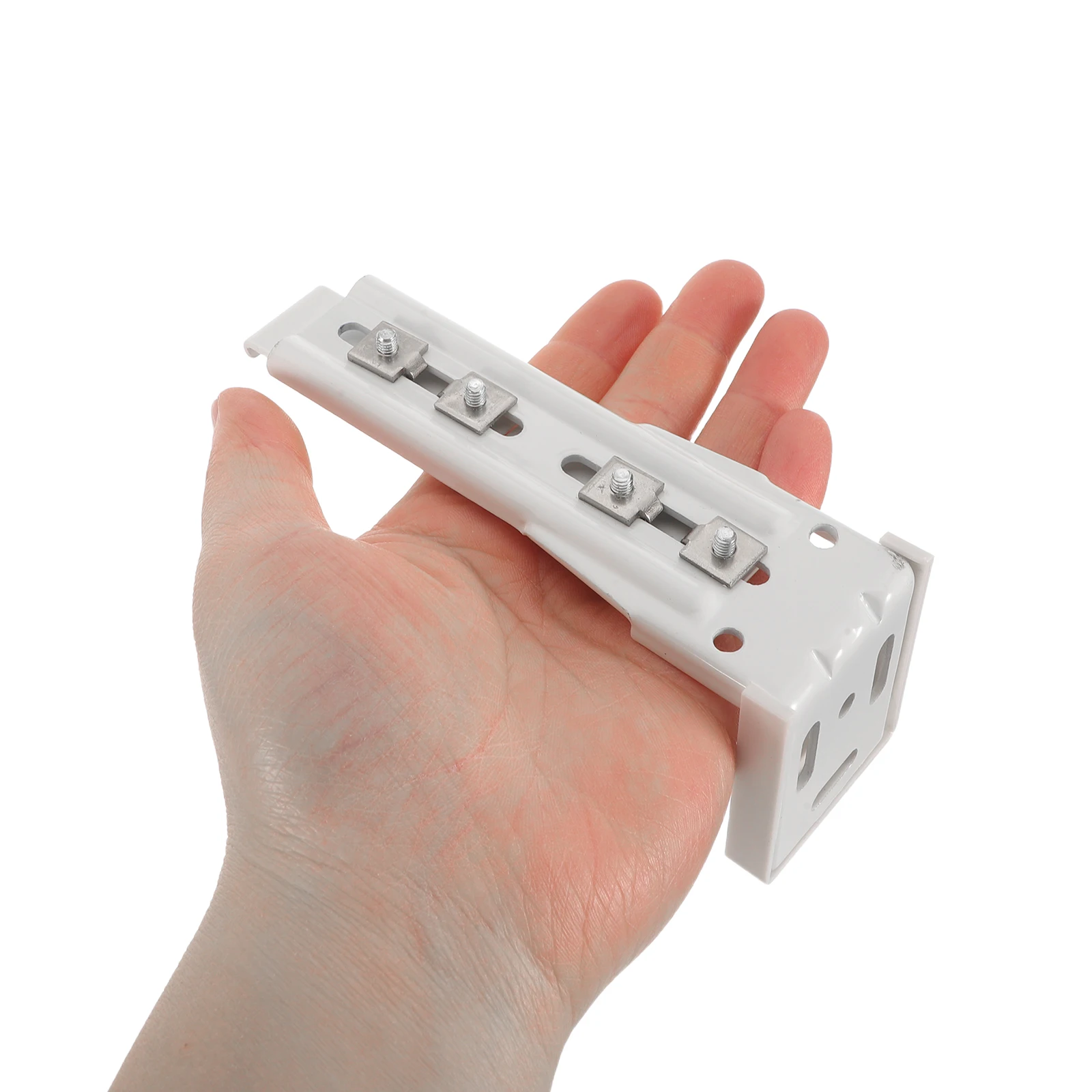 

4Pcs Ceiling Mounted Curtain Track Brackets Adjustable Hardware for Noise Free Glide Heavy Duty Applications Easy Install Track