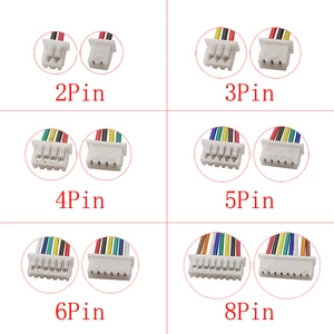 MINI JST 1.25mmピッチ2/3/4/5/6/8ピン女性コネクタシングルエンドプラグJST 1.25ワイヤーケーブル付きコネクタ28AWG 10/15/20/30cm 10ベストセール25ピンコネクタ-4