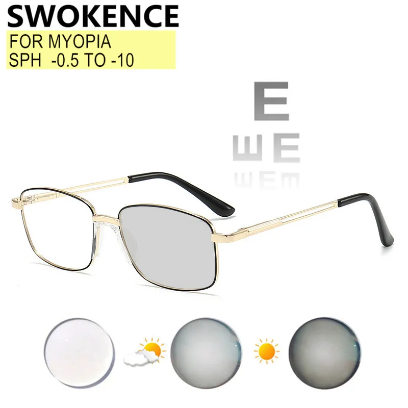 

Individualnye ochki po retseptu dlya blizorukosti astigmatizm sfera -0.5 do -10.0 tsilindr -0.5 do -2.0 muzhchiny zhenshchiny ramki iz splava premium linzy blokiruyushchiye siny svet ili fotokhromnyye F210