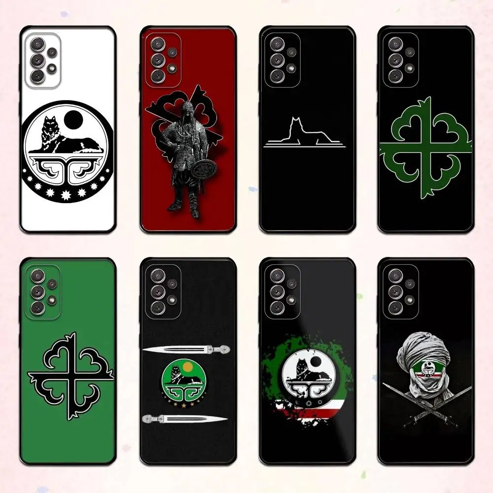 

C-Chechen C-Coat Of Arms Phone Case For Samsung S 25,24,23,22,30,21,10,9,Ultra,Plus,Lite,FE,4,5 G Soft Black Case