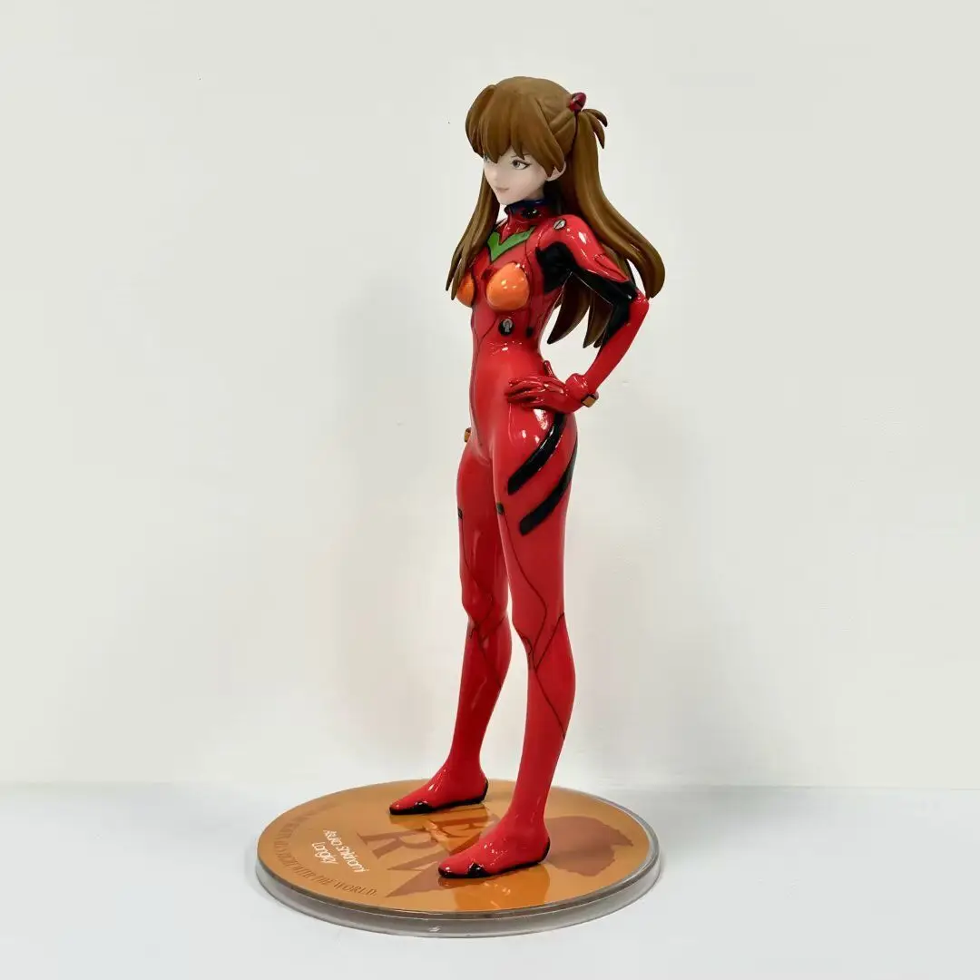 หุ่นฟิกเกอร์ Asuka Langley Soryu ขนาด22ซม. ของเล่นตุ๊กตาตุ๊กตาขยับแขนขาได้ Akin Seiki Evangelion Souryuu Kaiyodo แขนยืน Akimbo