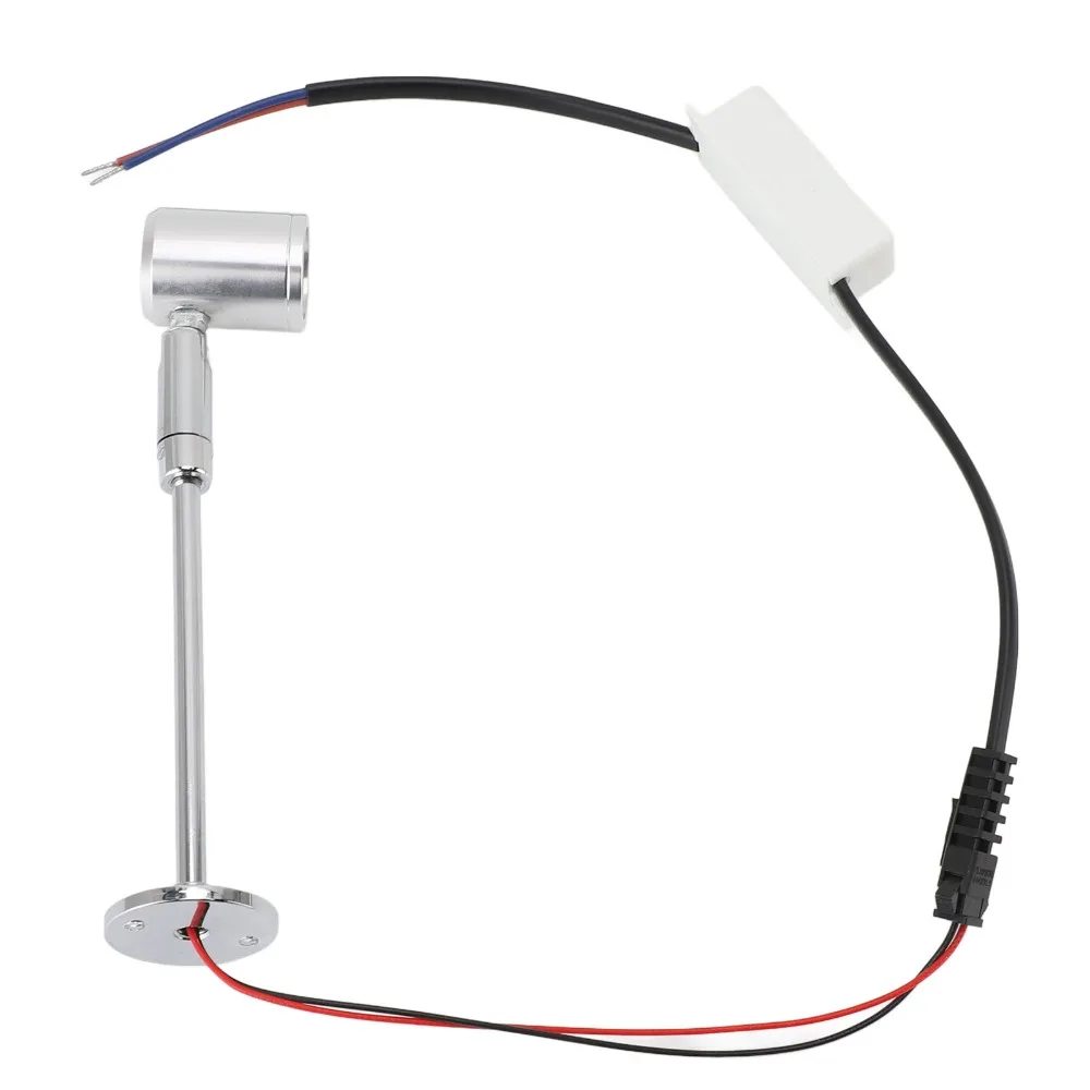 3W LED Spotlight Light Aluminum Alloy Silver LED Spot Light Adjustable Hardwired Display Lighting Fixture Retail Store