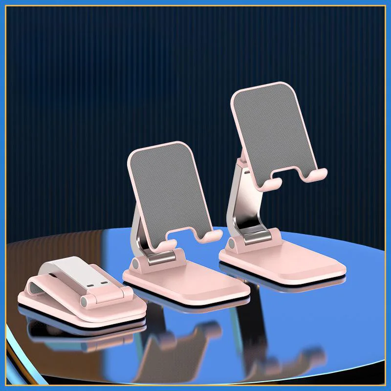 Faltbarer ABS-Desktop-Handyhalter für iPad, iPhone, Smartphone, Tablet, Schreibtisch, tragbare Handyhalterung