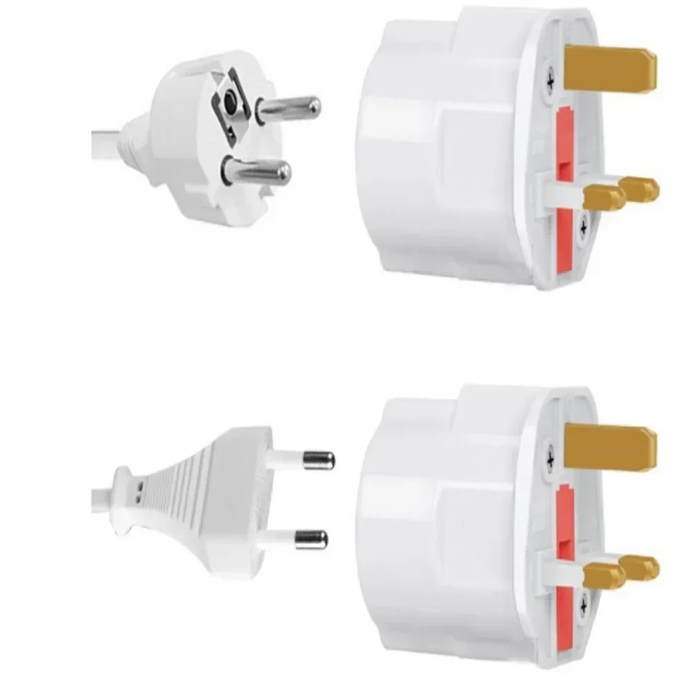 3 Pin UK Standard To 2 Pin EU Standard Adapters UK Conversion Plugs European To British Plug Universal Adapter Travel Converter