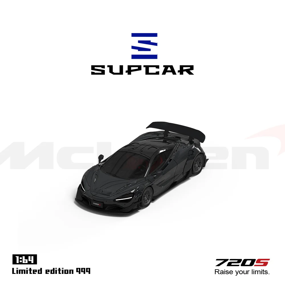 *Pre-order*SUPCAR 1:64 720S Black & Grey Painting Alloy Car Model For Collection & Display&Gift