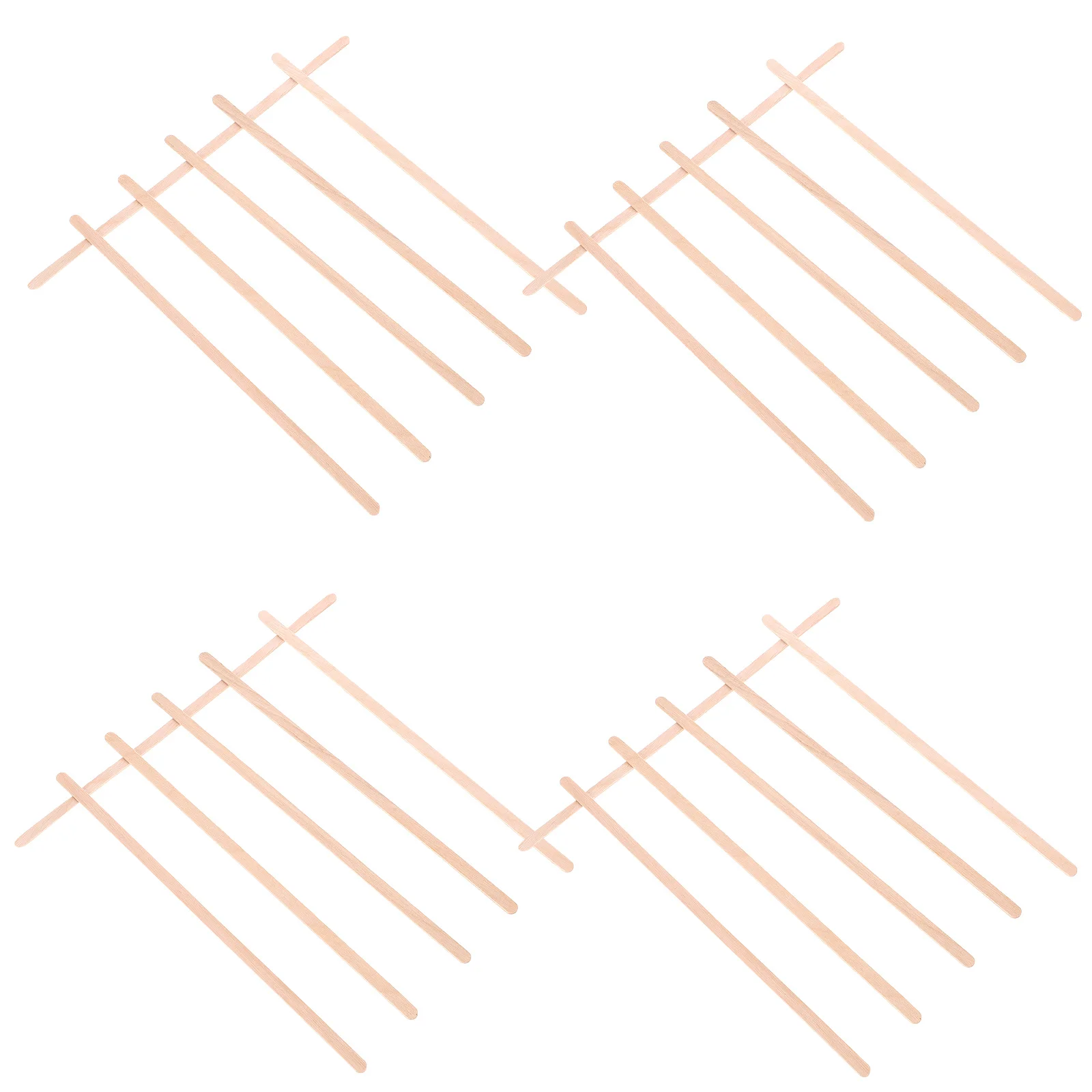 

150Pcs Coffee Stirrers Wood 19cm Disposable Mixing Rods Cocktail Drink Bar Swizzle Sticks Eco Friendly Stirring Sticks for Art