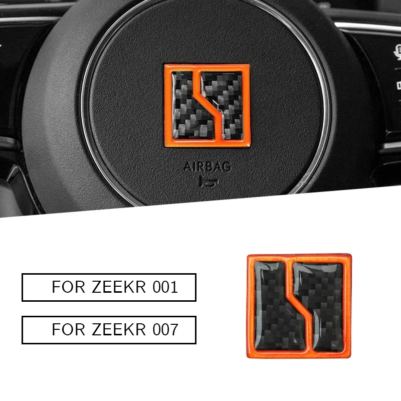 

For 2024 Model Year Zeekr 001 007 Car Steering Wheel Stickers Adding Personality Drip Glue Technology Carbon Fiber Material