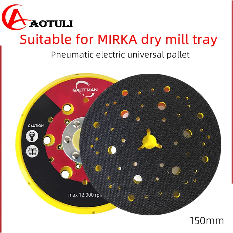 

MIRKA Tray Sandpaper Mat 6 inch porous for MIRKA Pneumatic Electric Sandpaper Machine Base Universal Accessories