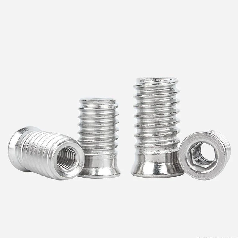 1/5 Stück 304 Stiainless Steel M3 M4 M5 M6 M8 M10 Innensechskant-Antriebseinsatzmuttern mit Gewinde für Holzmöbel – Detail 4