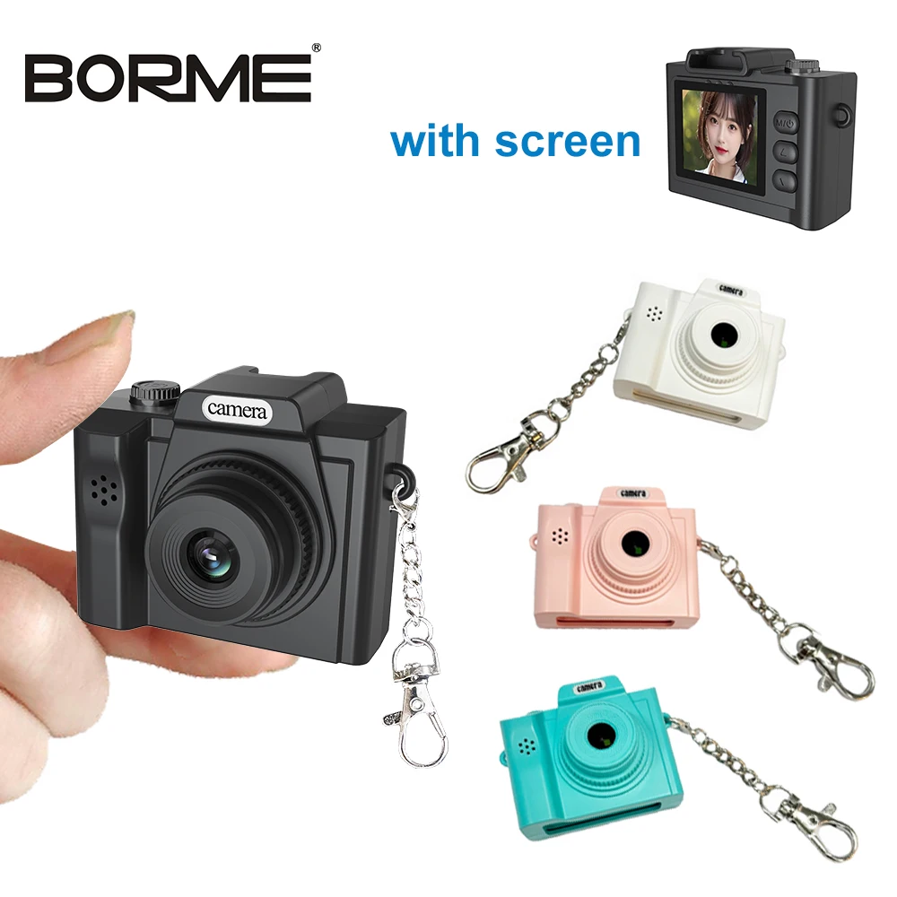 

Mini Camera Keychain HD 1080P Portable Video Recorder For birthday Camera recorder Mini Student Pocket Camcorder Retro Camera