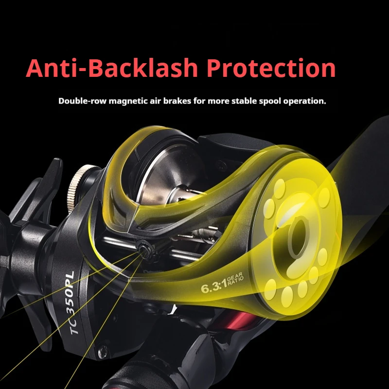 Lizard Sea Fishing Baitcasting Reel Large Capacity Metal Spool Long-Range Shot Salt Water Off-Shore Lure Reel