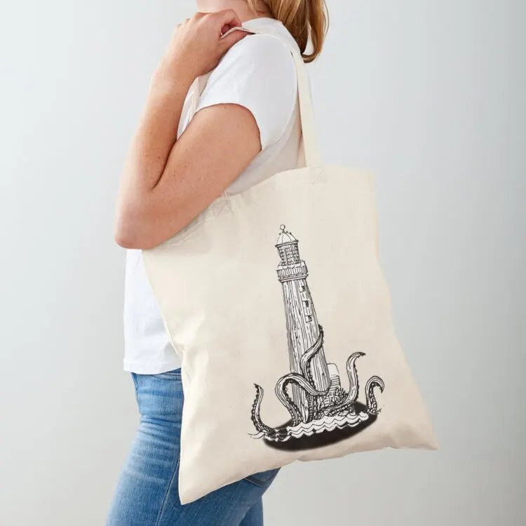 

the lighthouse & the kraken Tote Bag shopper bags Gift bag reusable shopping bags shopper bag woman