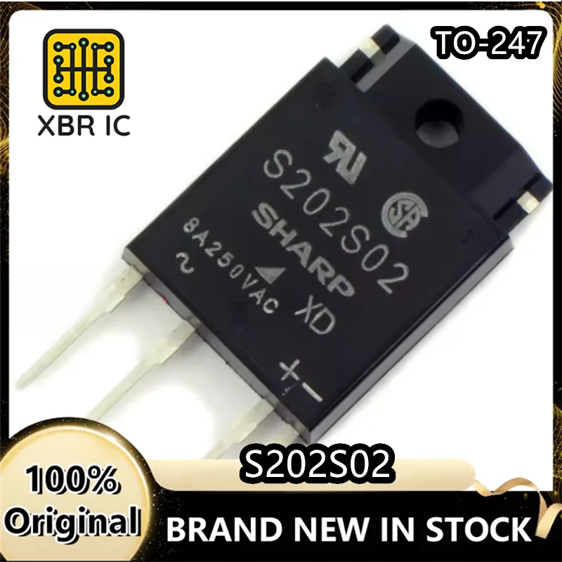 (3/10 Pieces) S202S02 Solid State Relay ZIP-4 Plug-In 600V New Original Authentic Spot Fast Delivery