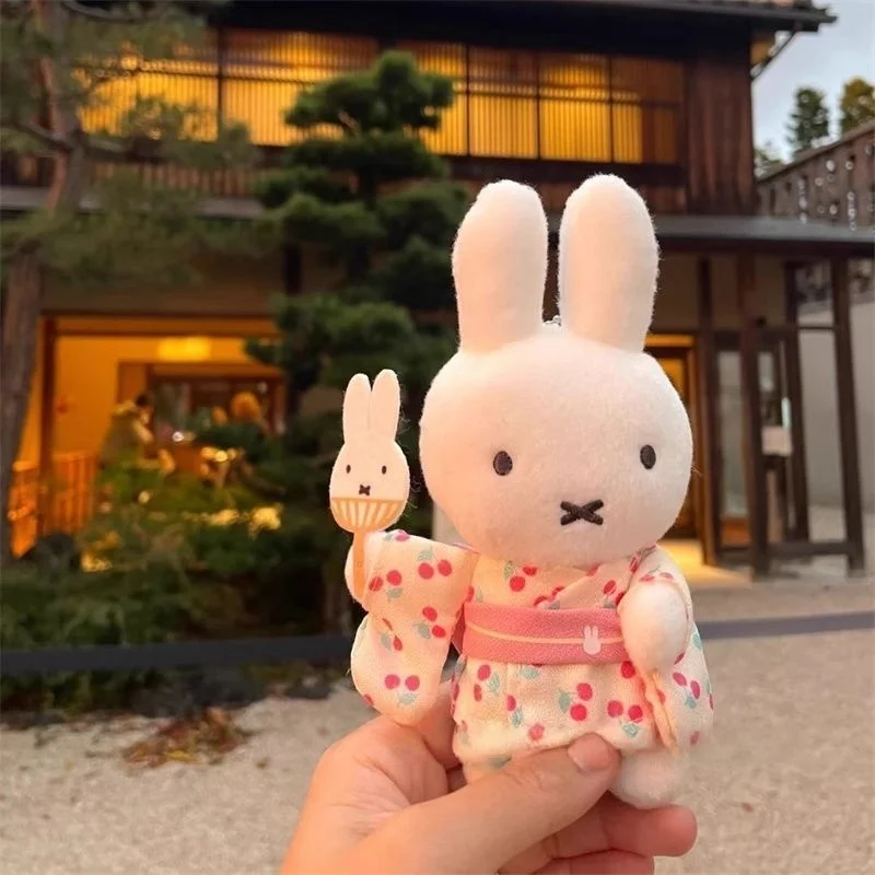 Miffy Rabbit Plush Doll Kawaii Cartoon Cherry Blossom Yukata Miffy Striped Scarf Orange Chef Miffy Doll Gift For Girls