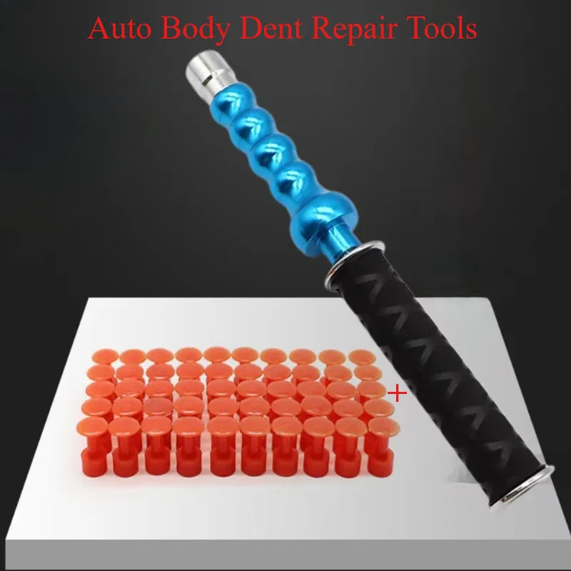 

1 + 50 комплектов, выдвижные и скользящие металлические пластины для автомобиля, съемник для удаления вмятин, молоток, инструменты для ремонта вмятин, инструменты для рисования листового металла