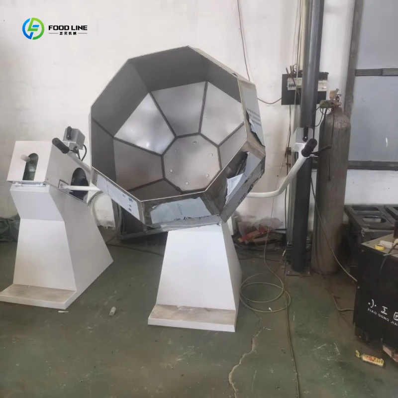 Hot Sale Seasoning Mixer Machine Octagonal Drum  Automatic Tea Cashew Flavour Machine FL Customized