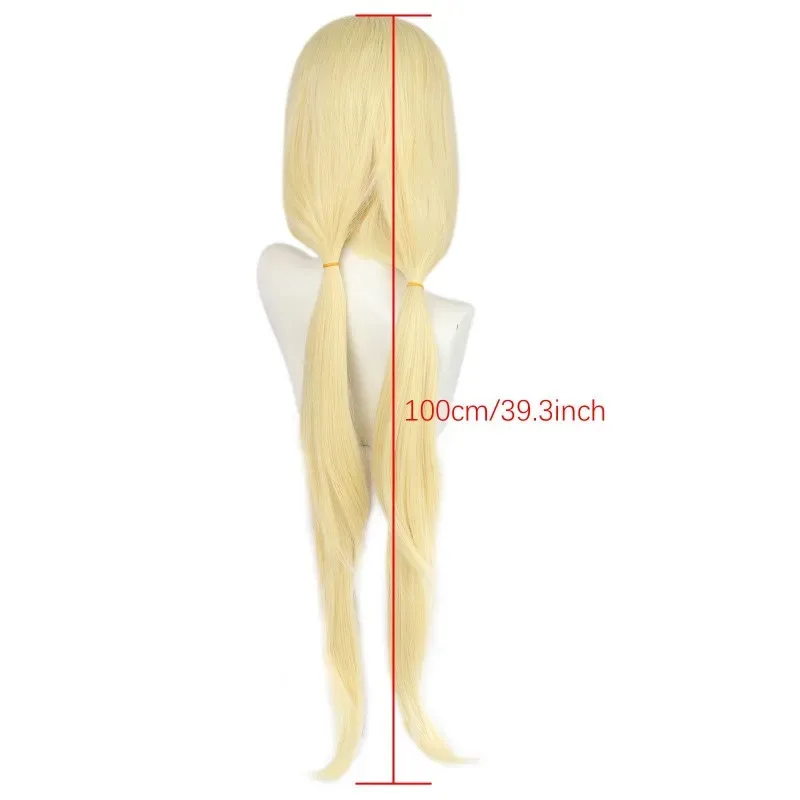 

CyHOKAGE Tsunade Косплей Парик Бледно-Золотой Синтетический Длинный Прямой Парик Аниме Coser Высокое Качество Термостойкое Волокно Парик Хэллоуин