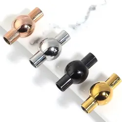 2Pcs 3/4/5/6mm Stainless Steel Magnetic Clasps Round Ball Magnetic Clasps Connectors For DIY Bracelet Jewelry Making Accessories
