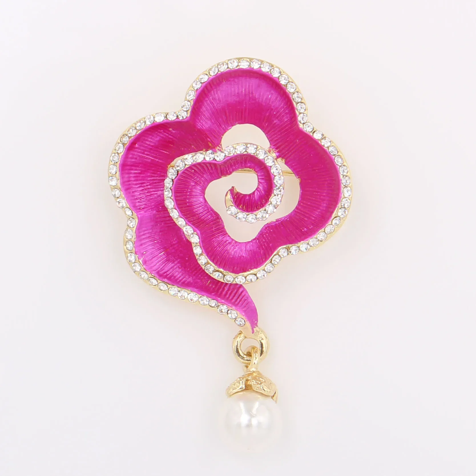 2 Pcs/bag High Quality Fashion Drop Tassel Pearl Rhinestone Embellishment Decorative Brooch DIY Clothing Scarf Accessories