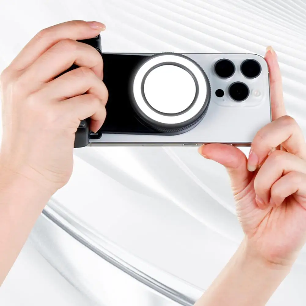 For Magsafe Bluetooth-Compatible Shutter Phone Hand Grip Bluetooth Selfie Handle Camera Photo Stabilizer With Fill Light
