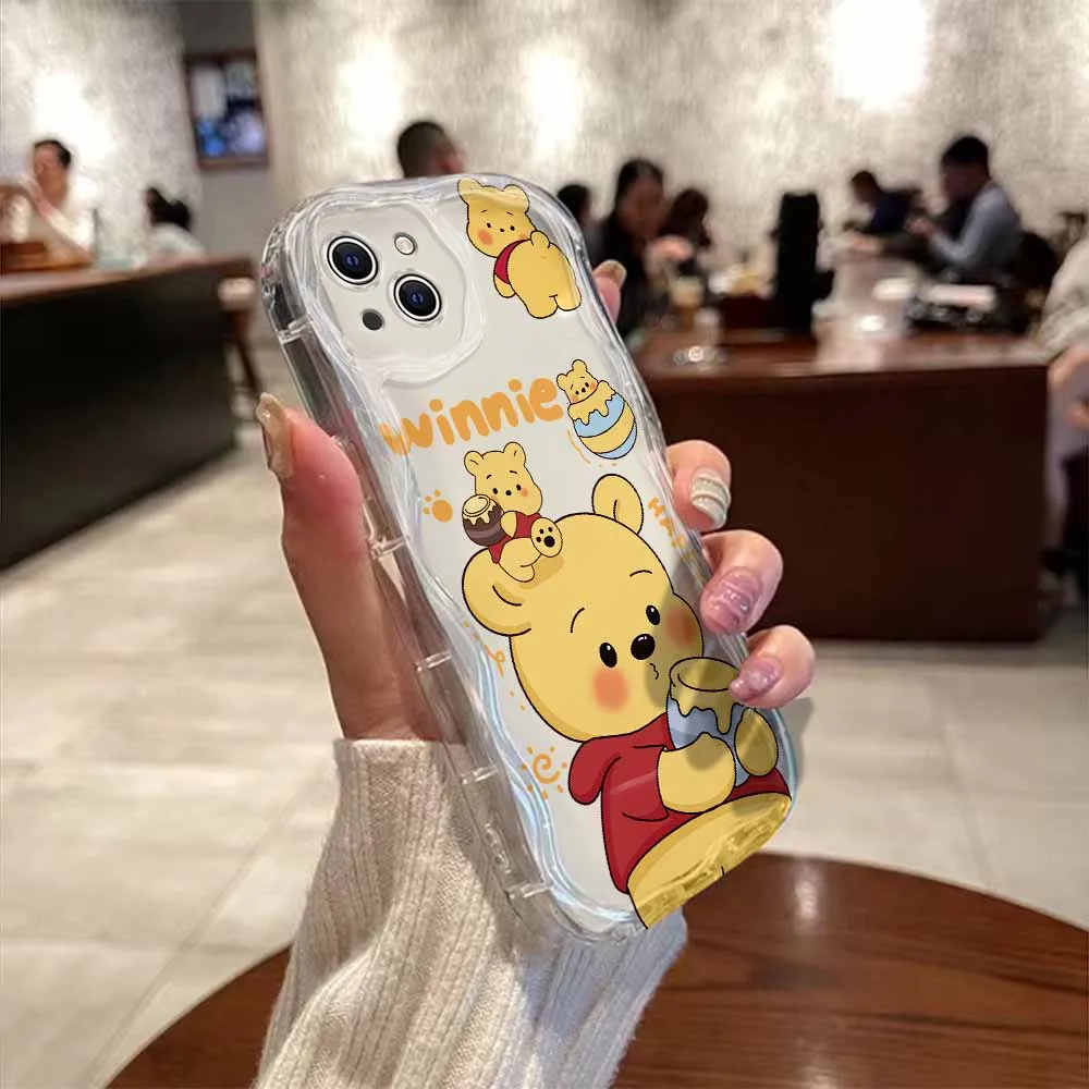 Disney winnie-iPhone用ソフトシリコンケース15, 14, 13, 12, 11 pro max,mini,x,xr,xs,max,8,7 6s plus