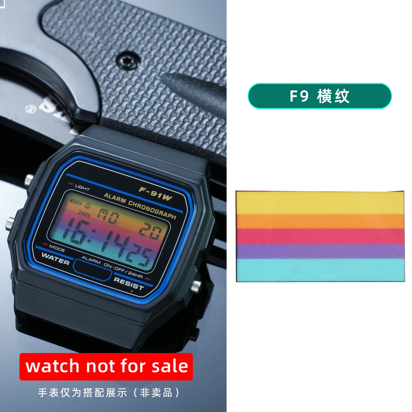 28 verschiedene Farbfolien für Display-Bildschirme, DIY-Aufkleber im Ins-Stil, HD-Folienaufkleber für Casio F91 A158 A159 A168 F105 – Detail 14