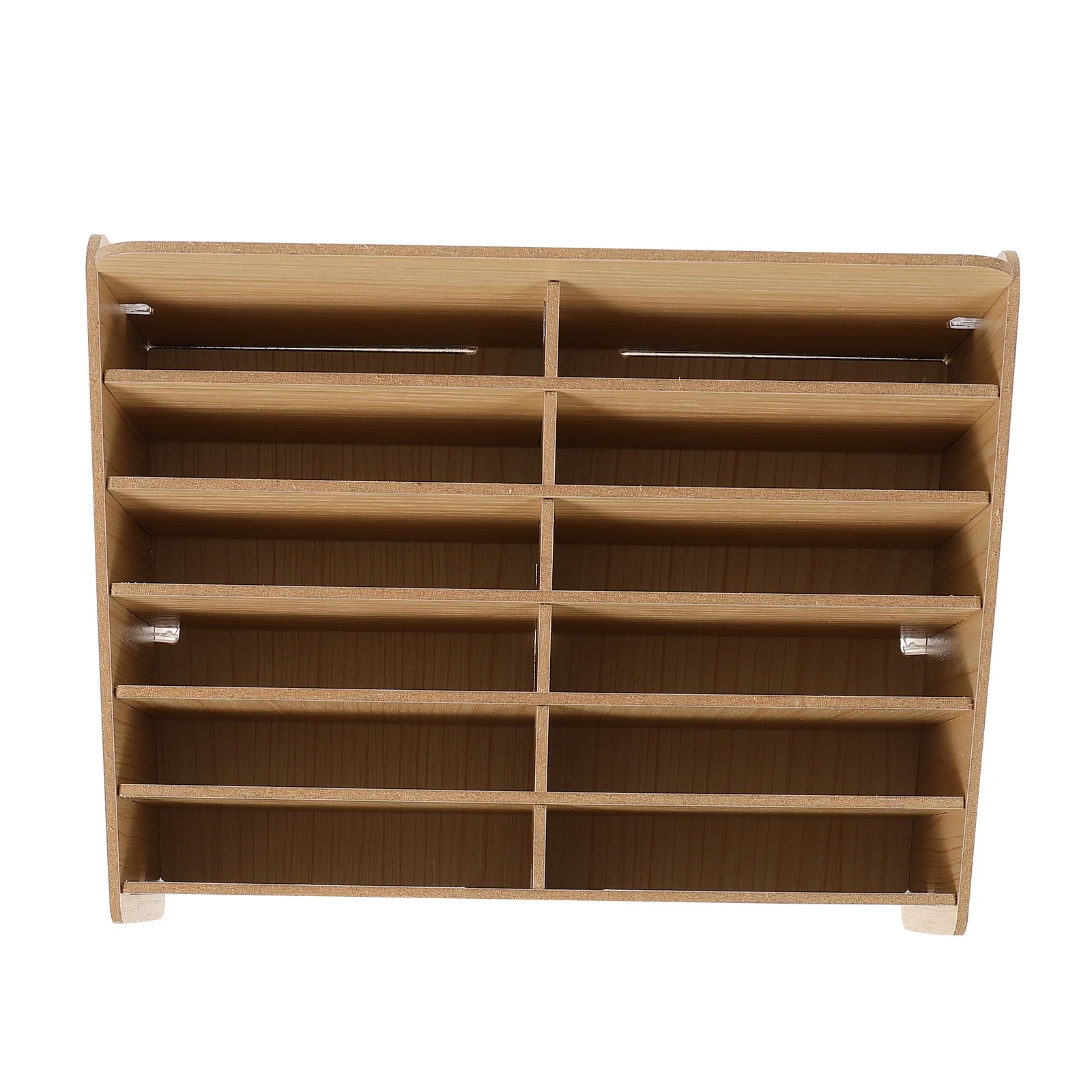 

1 Set Large Wall-Mounted Wooden Storage Box Multi-Grid Organizer For Office Desk Home Cell Phone Display Rack Phone Management