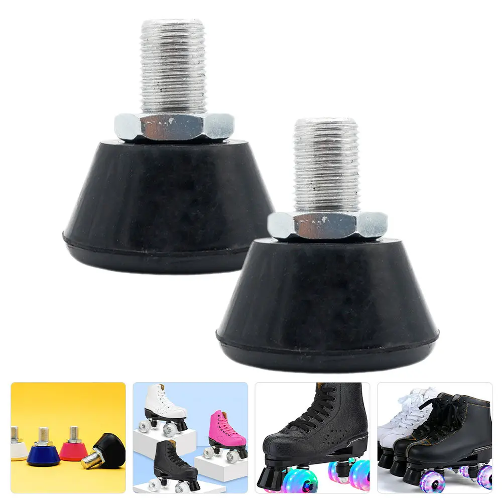 

1Pair Wear Resistant Toe Stops Roller Skates Replacement Brake Blocks Ergonomic Design Large Braking Area for Safe Coasting