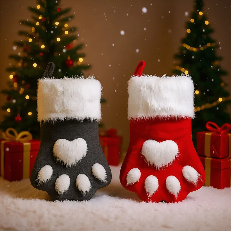 1-10 قطع من جوارب عيد الميلاد - مراجعة Christmas Stocking Hanging وسعره