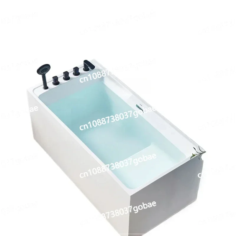 ZF bathroom deep bubble mini custom acrylic independent sitting square household small apartment bathtub