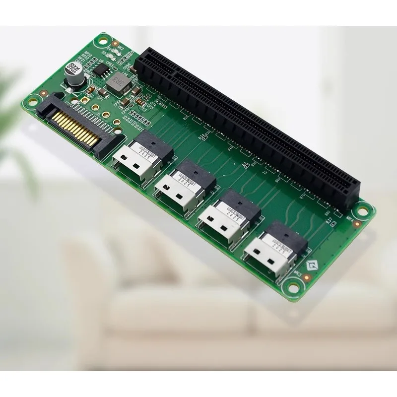Parts for Linkreal PCIe4.0 Expansion Board SFF-8654 4i to PCIe x16 Slot Adapter Card