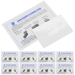 Limpiador de tarjetas de limpieza de terminales Pos, máquina de crédito, tarjetas de impresora, lector de Pvc reutilizable, 10 Uds.