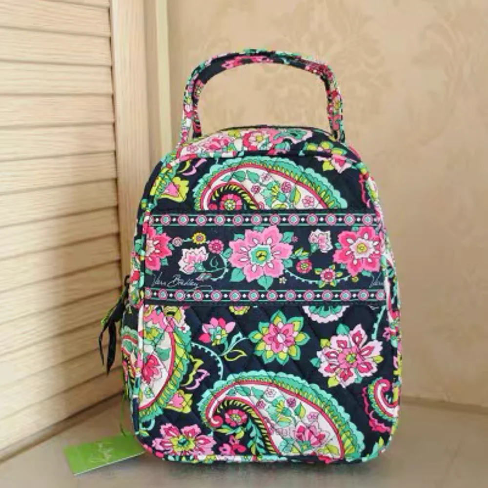 VB Pure Cotton Lunch Bag Lightweight Lunch Box Bag Convenient Bag Waterproof Handbag Inside