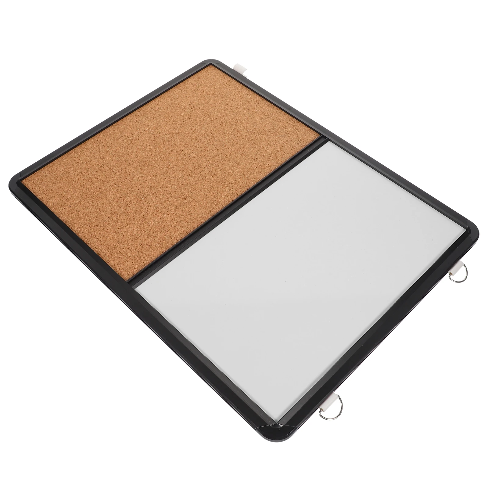 

Soft Cork Whiteboard 30x40cm Wall Mounted Black Frame Combo Board for Office Study Memo Notice DisplayBulletin